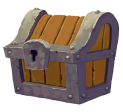 1 wooden chest